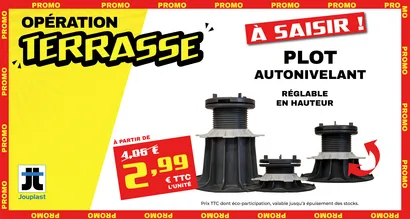 Plot autonivelant pour dalles - offre à saisir