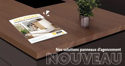 Nouvelle plaquette avec nos références de panneaux d'agencement